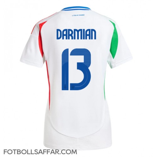 Italien Matteo Darmian #13 Bortatröja Dam EM 2024 Kortärmad